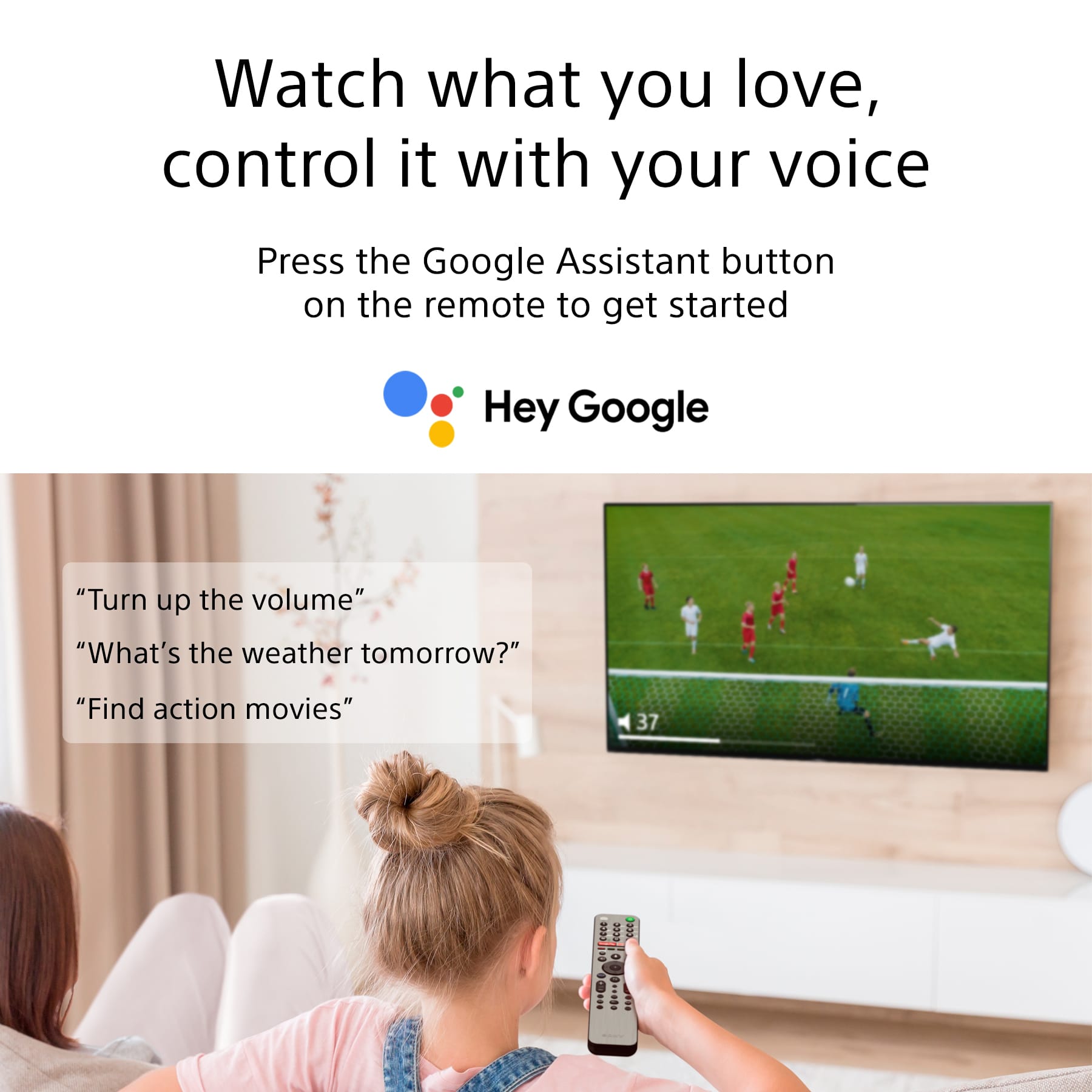 Voice Control on Sony Bravia Televisions